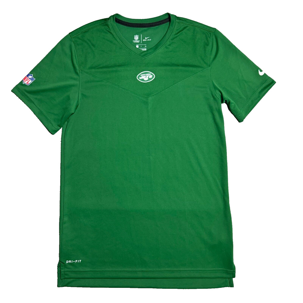 Nike New York Jets T Shirt Men's Small Green Dri-Fit NFL On Field Apparel Tee